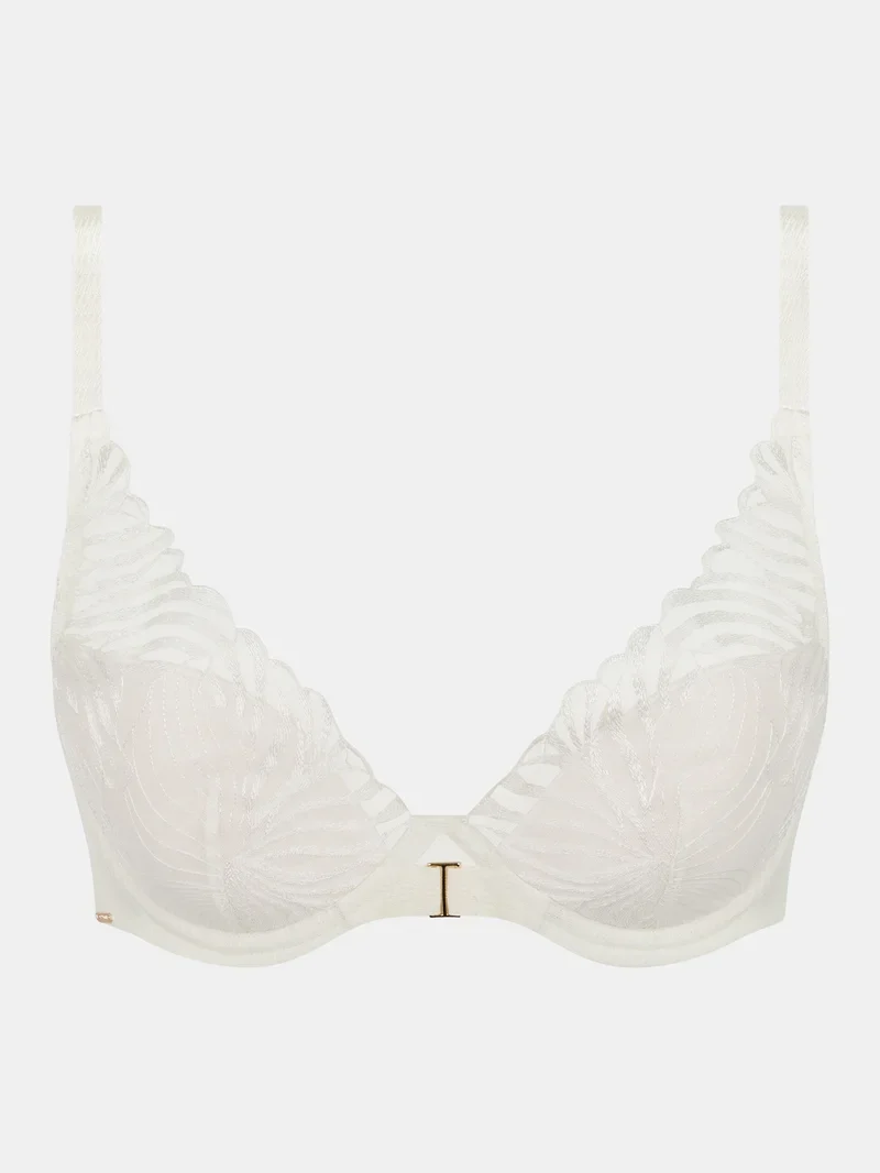Chantelle – Legend Plunge T-Shirt-BH Milch