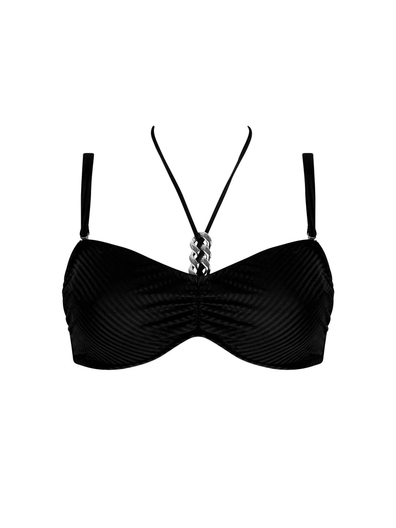 Antigel Swimwear von Lise Charmel – La Stricto Chic Fuller Cup trägerloses Bikinioberteil Noir