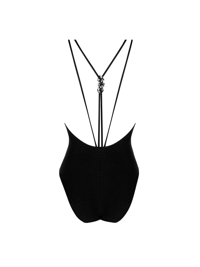 Antigel Swimwear von Lise Charmel – La Stricto Chic Verführerischer bügelloser Badeanzug Noir