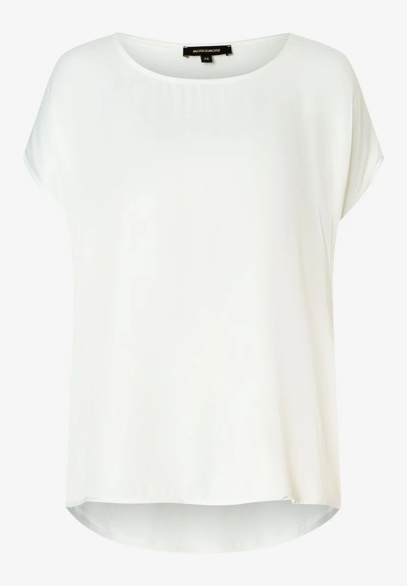 Shirt mit Satinfront ecru