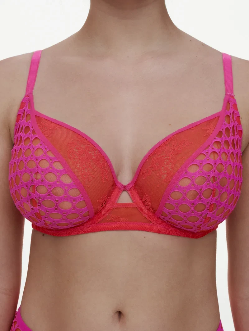 Chantelle - Poison Bügel-BH Flammenrot / Fuchsia-Lila