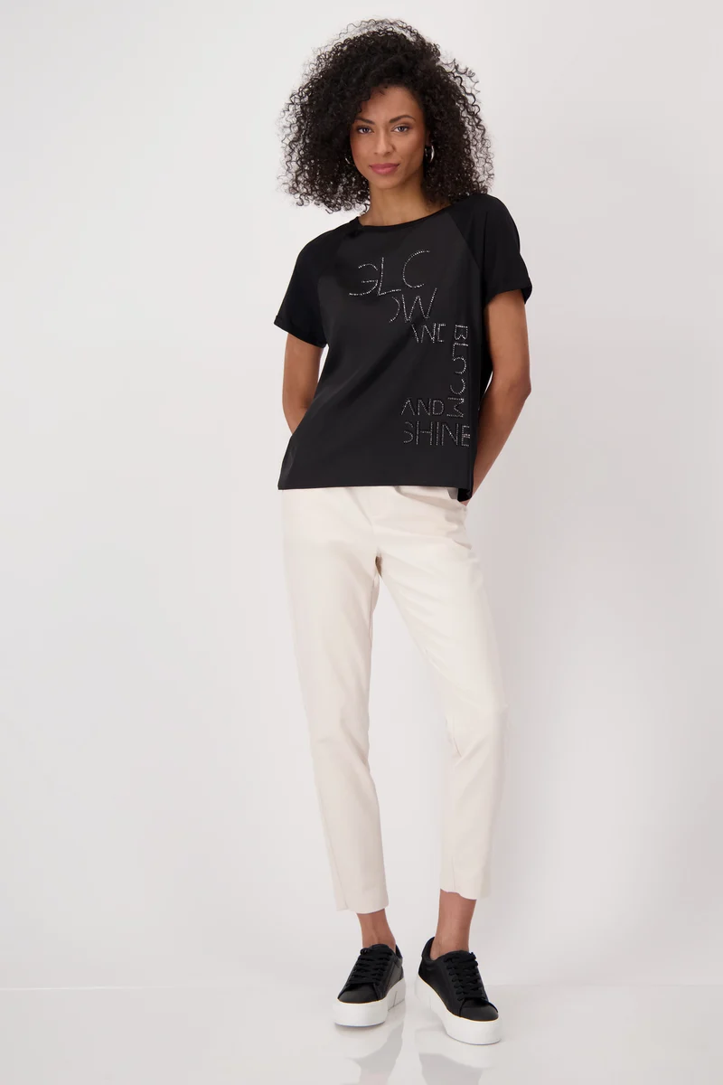 T-Shirt, schwarz