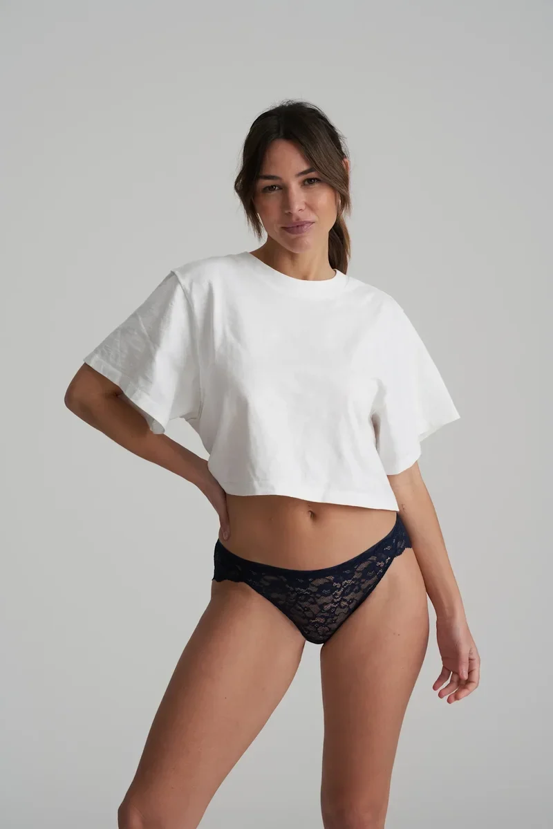 Marie Jo - Color Studio Lace Rio Slip Velvet Blue