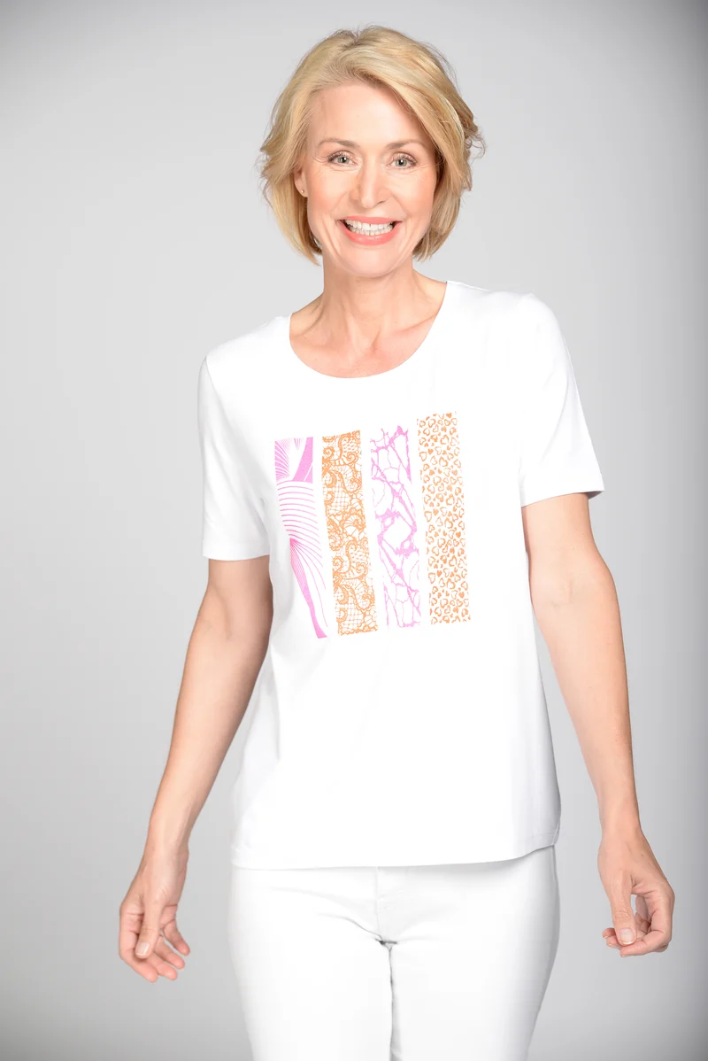 Rdh.-Shirt, 1/2 Arm, Druck