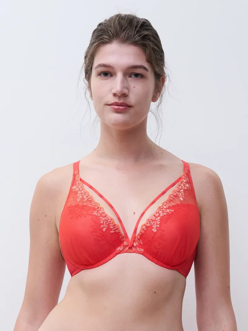 Chantelle - Spice Push-Up-BH Rot Cocktail Multico