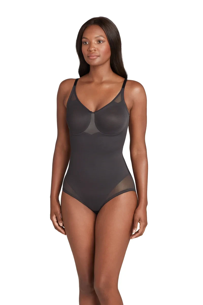 Miraclesuit Shapewear - Sexy, transparenter, formender Bodysuit in Schwarz