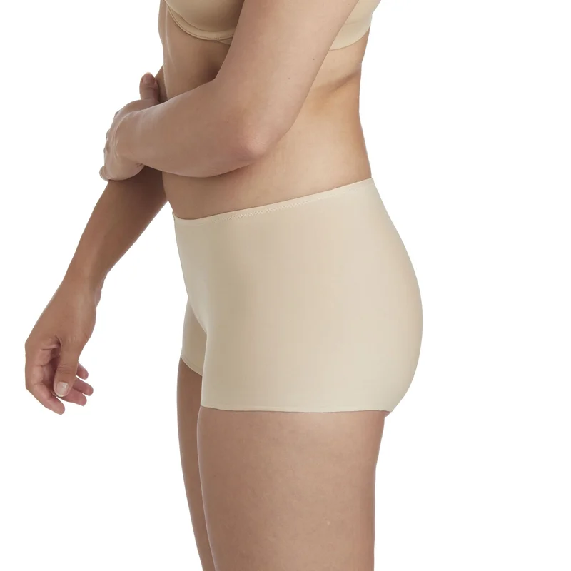 Naomi & Nicole Shapewear - No Show No Lines Micro-Boyshort Warmes Beige