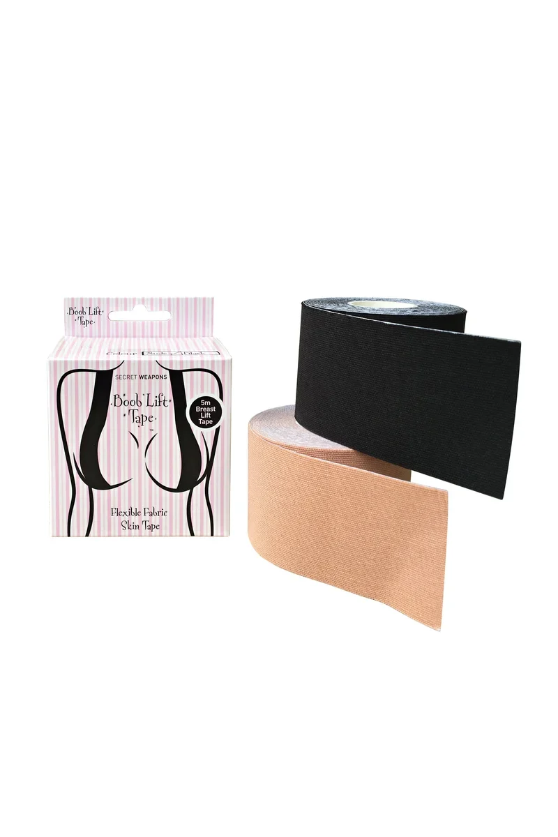 Secret Weapons - Fashion Essentials Stoff-Boob-Lift-Tape (5-Meter-Rolle) Schwarz