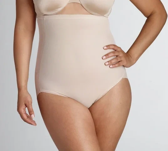 Naomi & Nicole Shapewear – Unglaublicher Komfort-Slip mit hoher Taille, warmes Beige