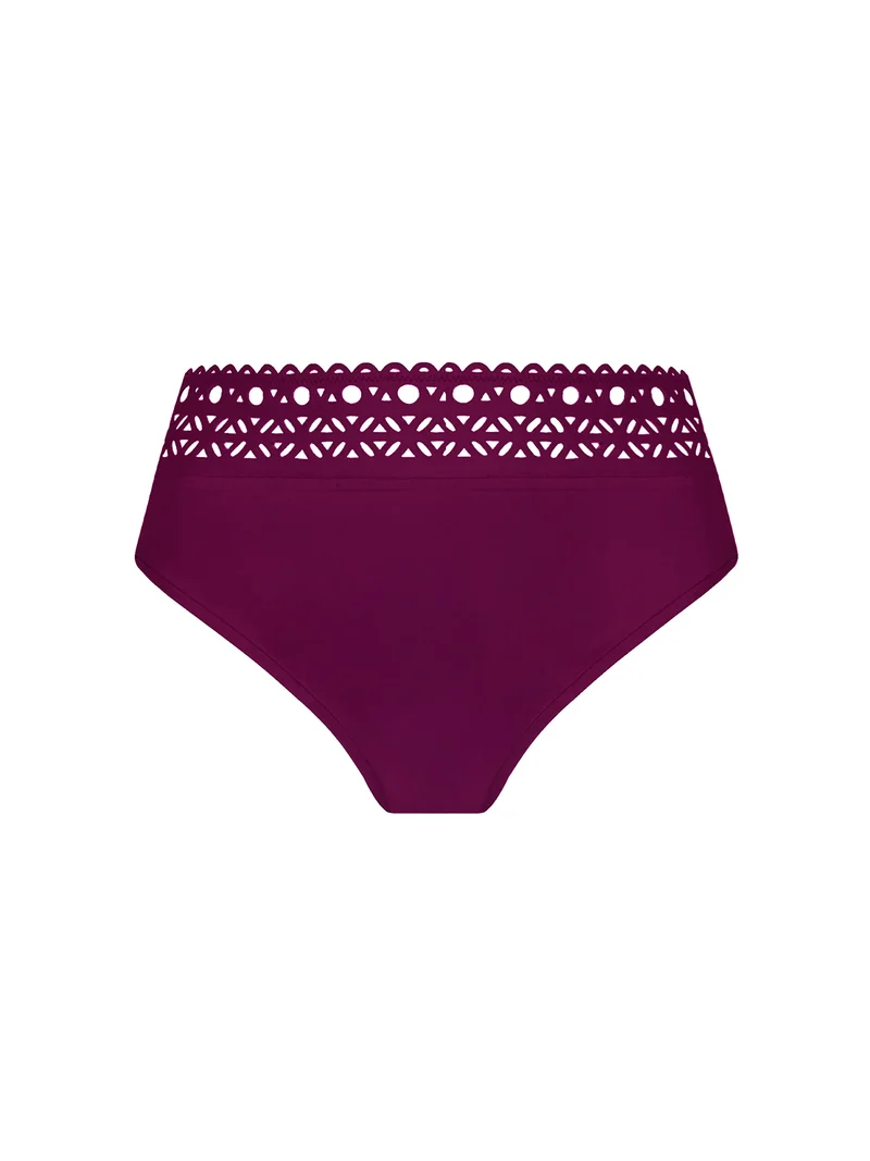 Lise Charmel Bademode - Ajourage Couture Verstellbarer Bikini mit hoher Taille Ajourage Prune