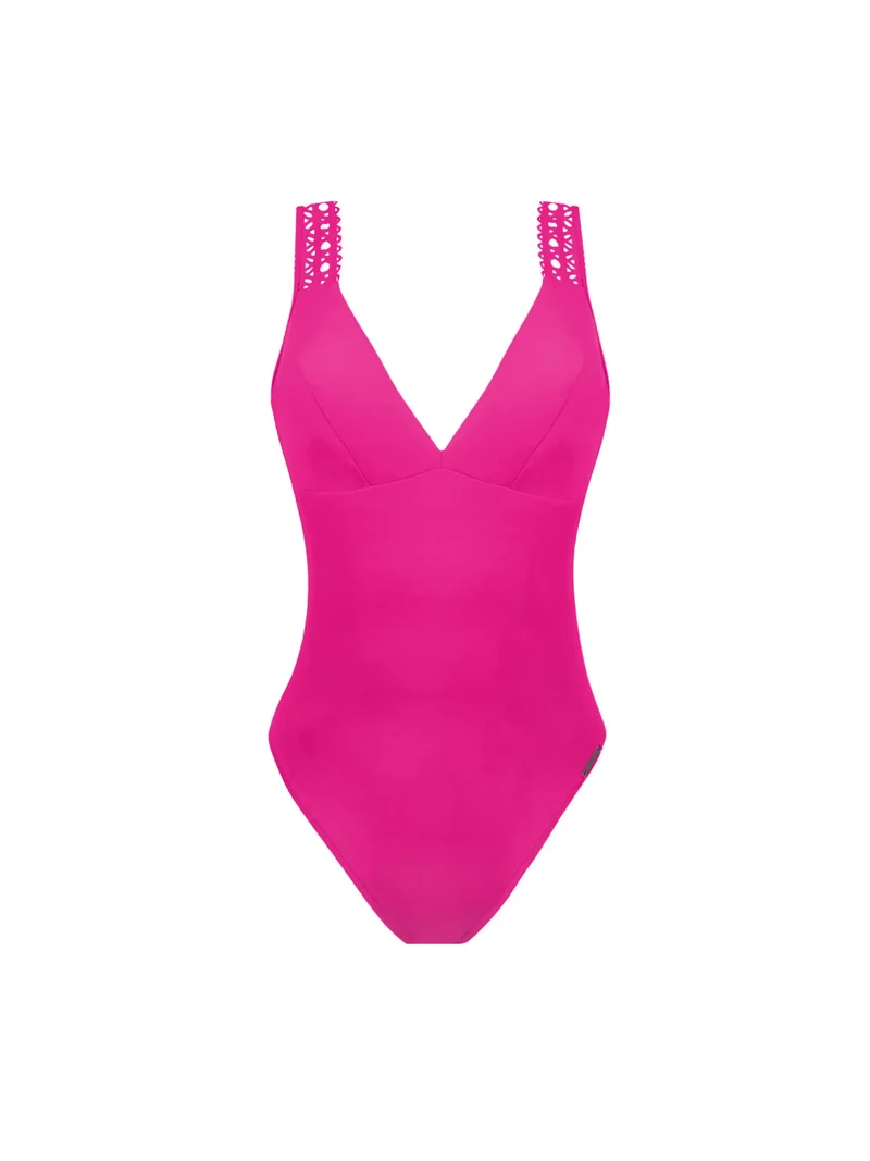Lise Charmel Bademode - Ajourage Couture Bügelloser Badeanzug Ajourage Fuchsia