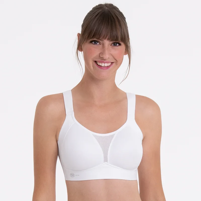 Anita Active - Smart Control Sport-BH, vorgeformt, klarer Schnitt, Weiß
