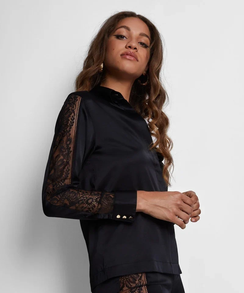Aubade - Midnight Whisper Bluse Noir