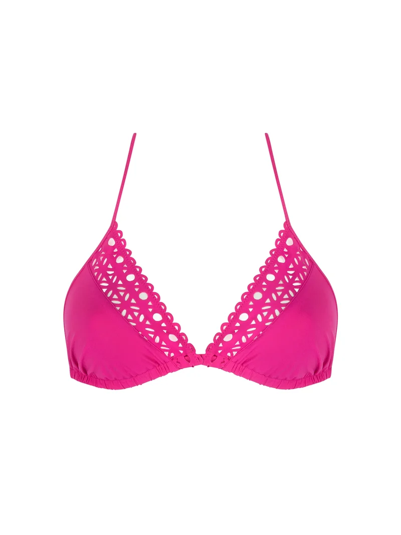 Lise Charmel Bademode - Ajourage Couture Weich Gepolsterter Triangel-Bikini Ajourage Fuchsia