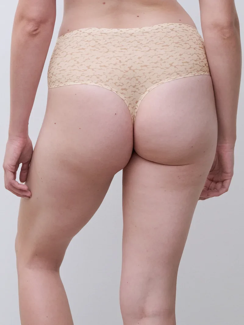 Chantelle – Softstretch-String mit hoher Taille / Print Norah Nude Print