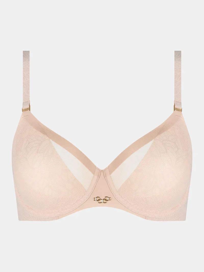 Chantelle - Geformter BH aus reiner Spitze, Goldbeige
