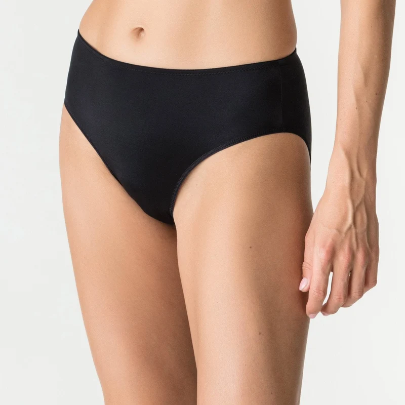 Primadonna - Satin-Vollslip Schwarz
