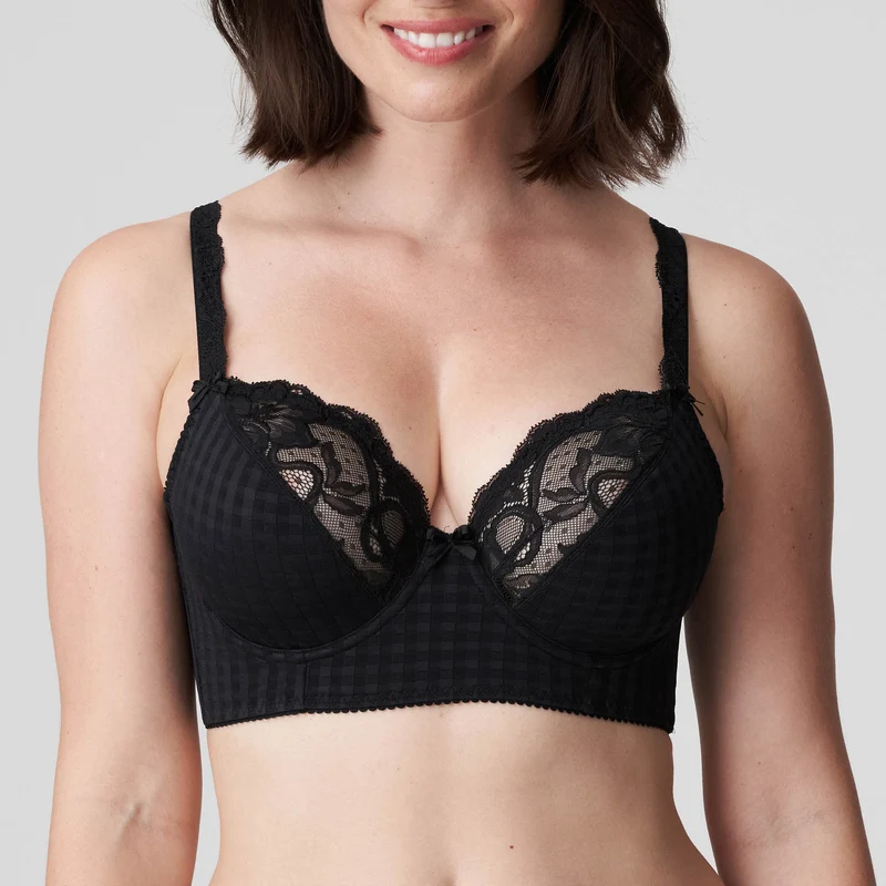 Primadonna - Madison Plunge BH Longline Schwarz
