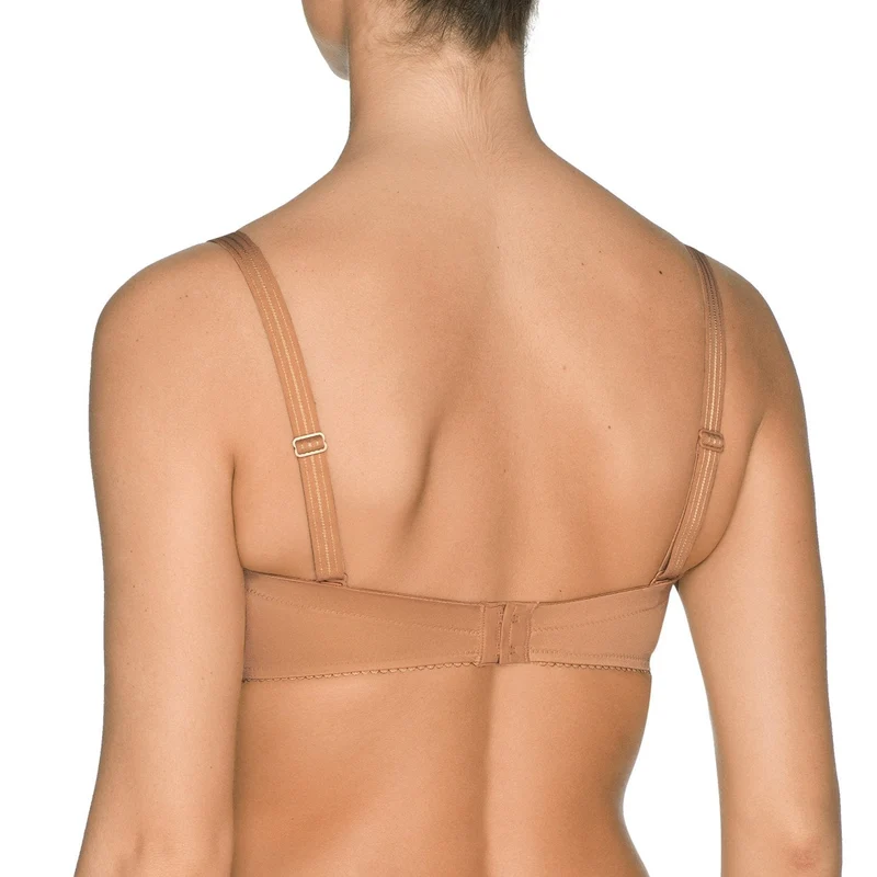Primadonna – Satin, trägerlos, nicht gepolstert, Cognac