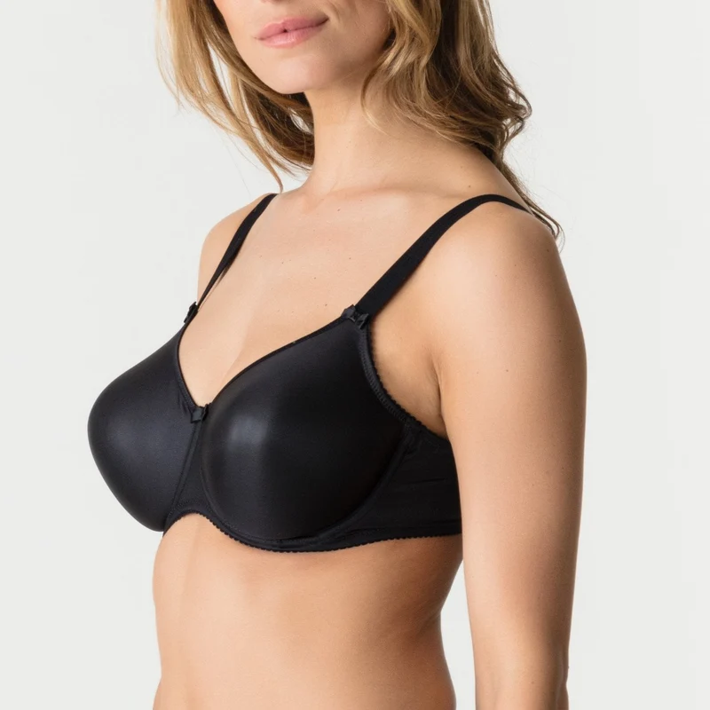 Primadonna - Nahtloser Satin-BH ohne Polsterung, Schwarz