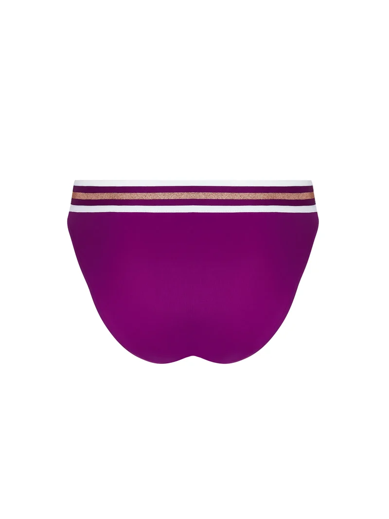 Lise Charmel Bademode - Energie Nautique Bikinihose mit weiten Seitenteilen Cassis Gold