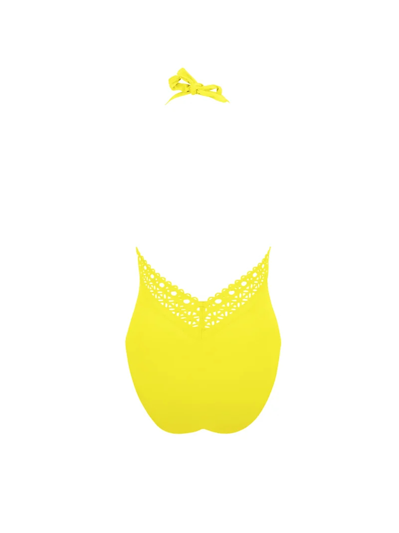Lise Charmel Bademode - Ajourage Couture Neckholder-Badeanzug mit tiefem Rückenausschnitt Ajourage Jaune