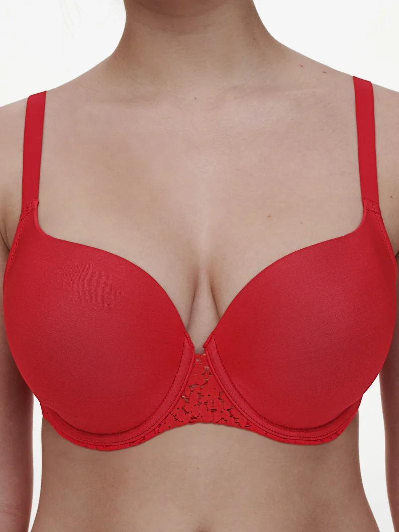 Chantelle EasyFeel - Norah T-Shirt-BH in Mohnrot