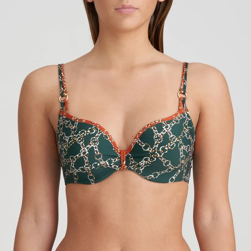 Marie Jo Bademode – Tazar gepolstertes Bikinioberteil, Herzform, Malachit