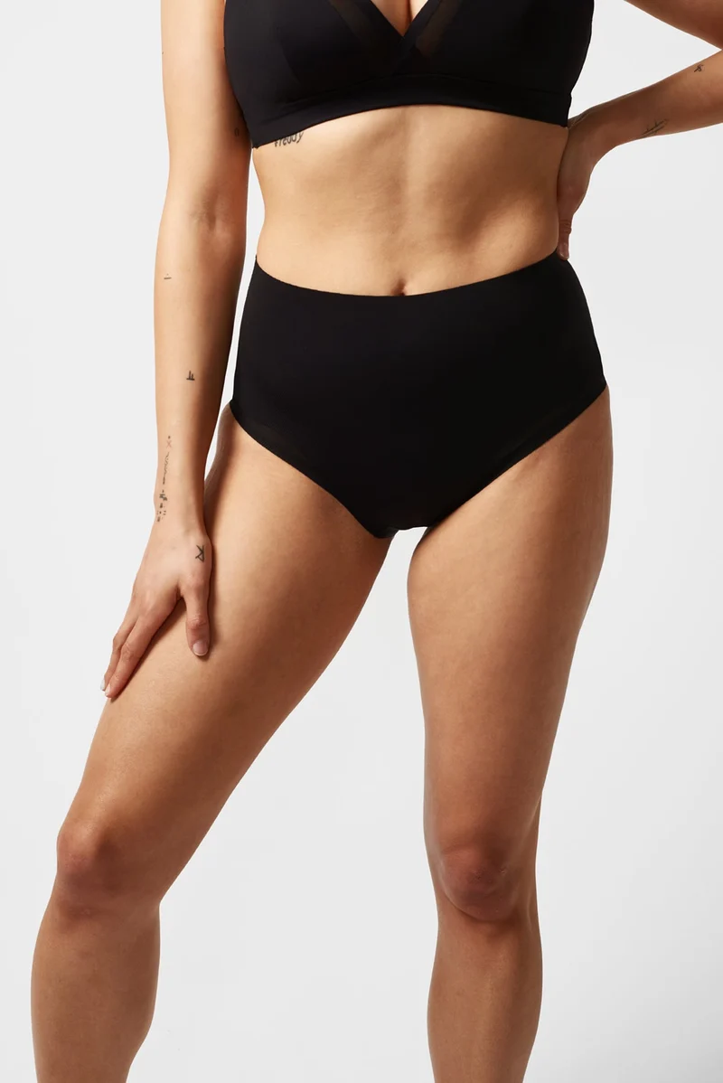 Chantelle - Pure Light High-Waist Support Full Brief Schwarz