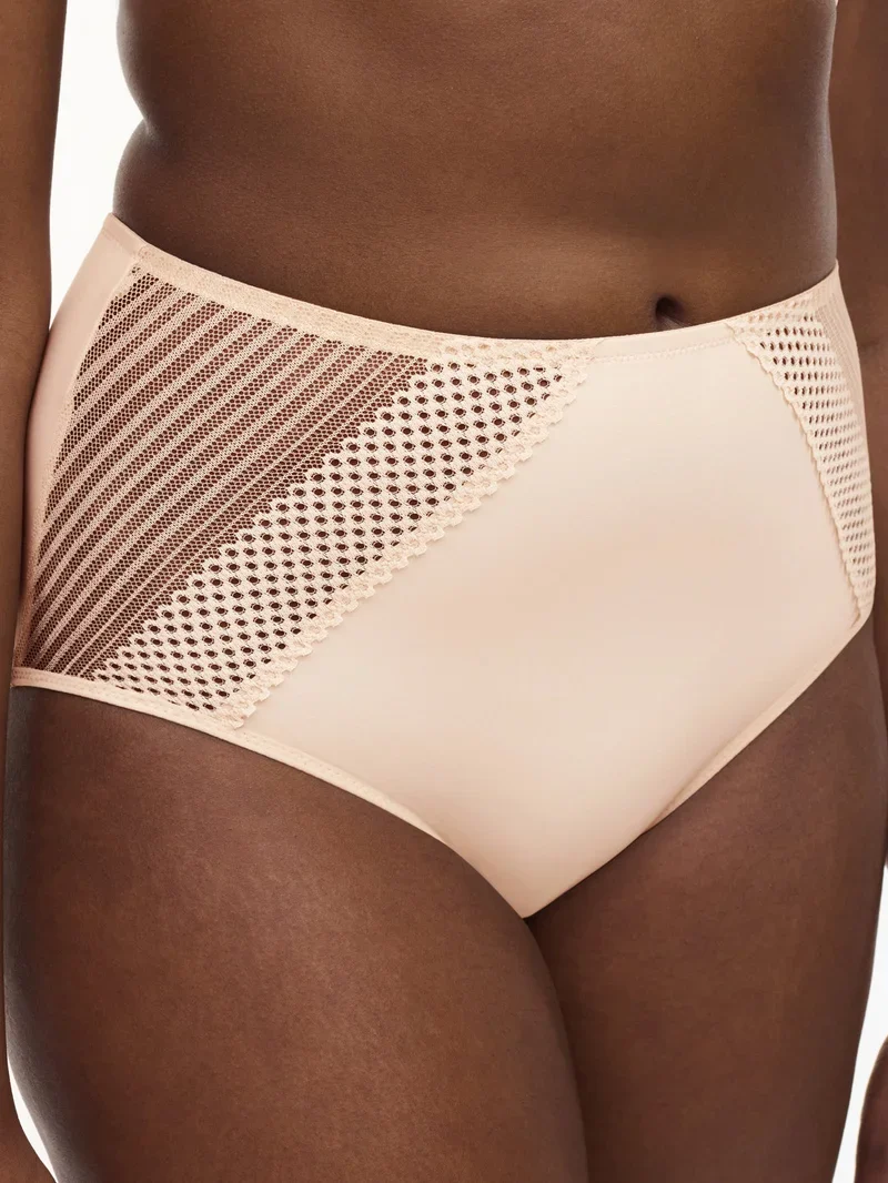 Chantelle - Play High-Waist-Brief in Goldbeige