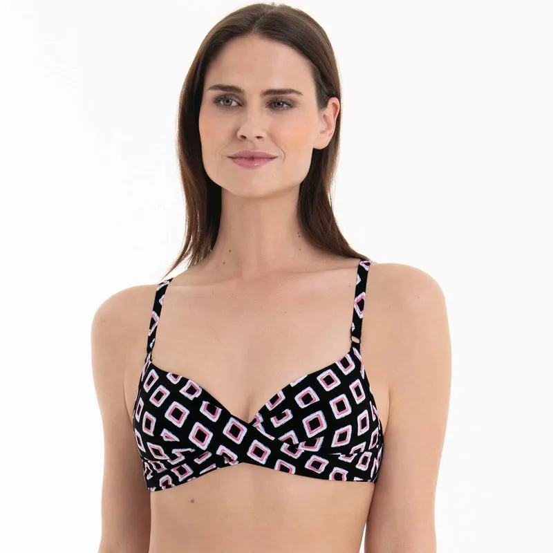 Rosa Faia Bademode – Style Maja Top Bikinioberteil Schwarz