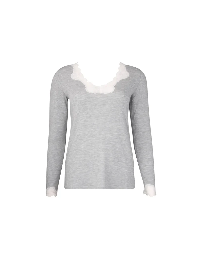 Antigel By Lise Charmel - Simply Perfect Langarm-Top Chiné Gris