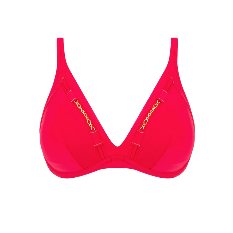 Lise Charmel Bademode - D'or Et De Chaines Triangle Contour Underwire Framboise Or