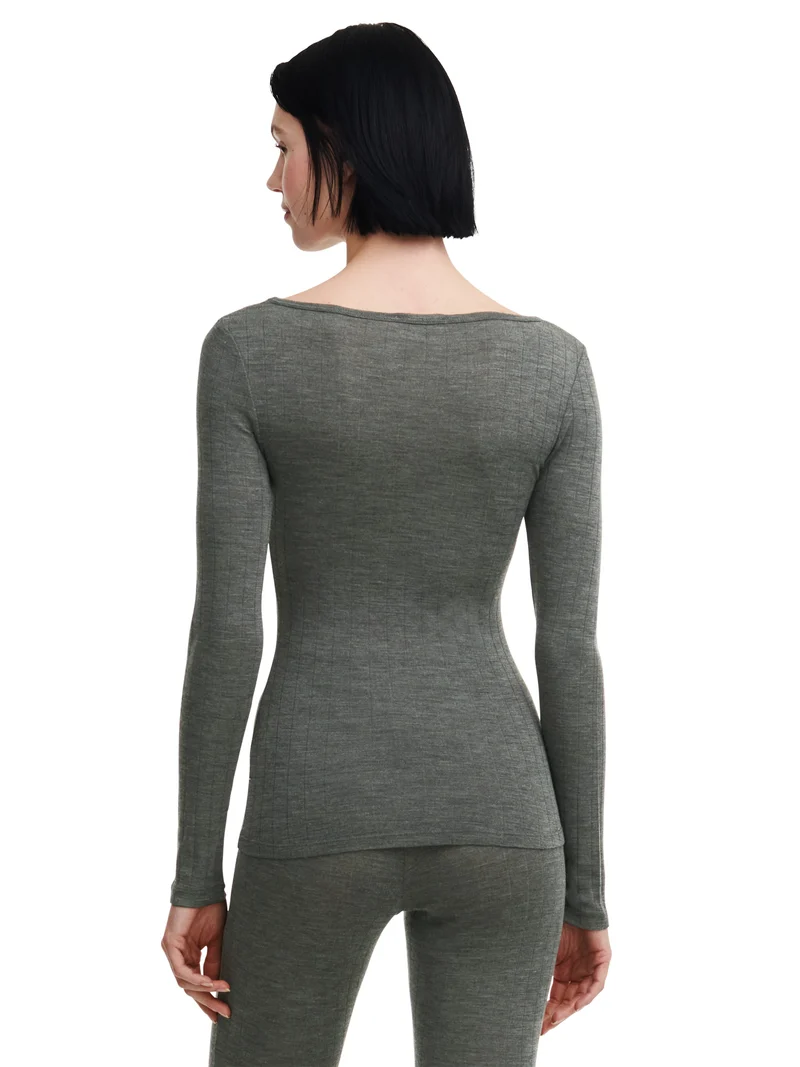 Chantelle - Thermo Comfort T-Shirt Lange Ärmel Schiefergrau
