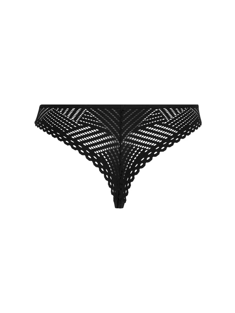 Antigel von Lise Charmel – Tressage Graphic Thong Tressage Noir