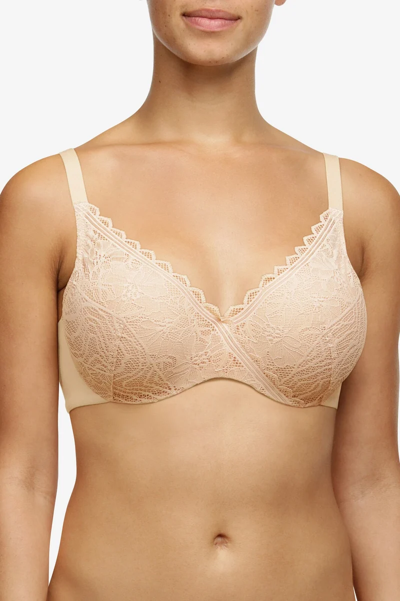 Chantelle Easyfeel - Floral Touch Memory-BH mit Überzug, Goldbeige