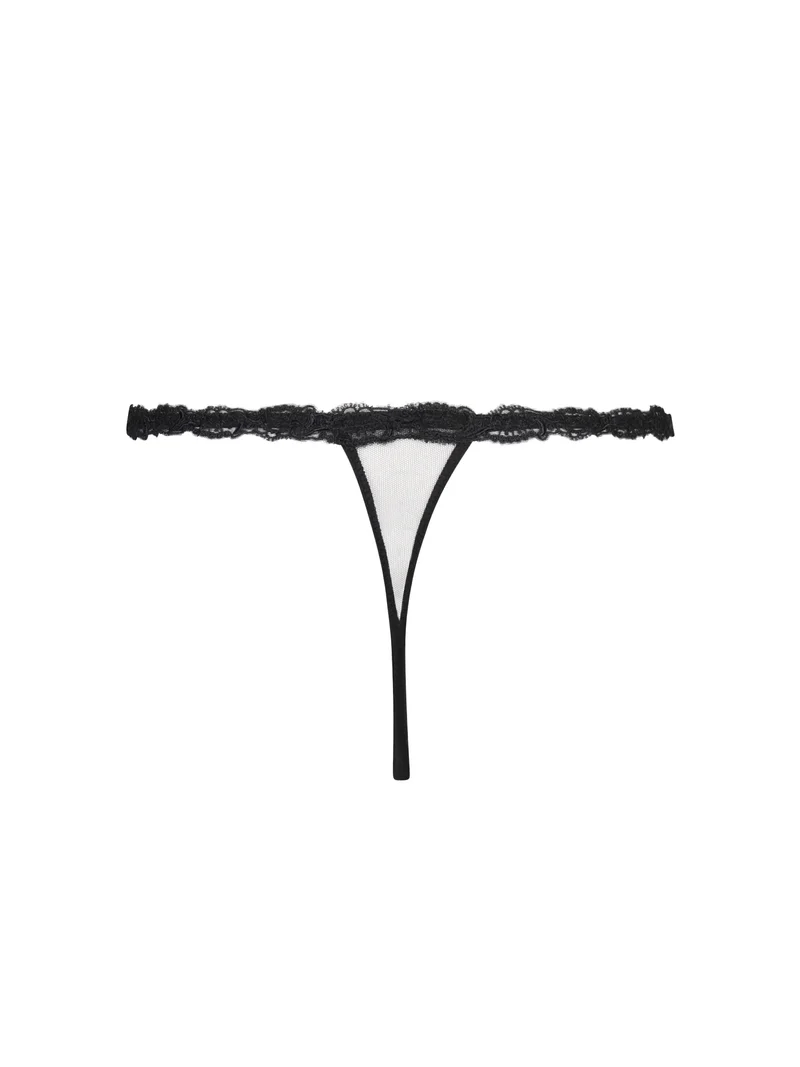 Lise Charmel – Splendeur Soie Sexy Thong Noir
