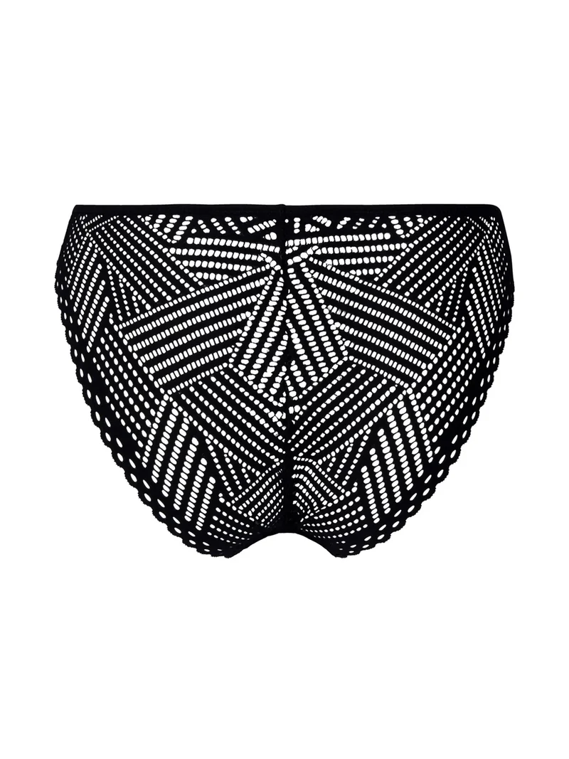 Antigel von Lise Charmel – Tressage Graphic Low Waist Brief Tressage Noir