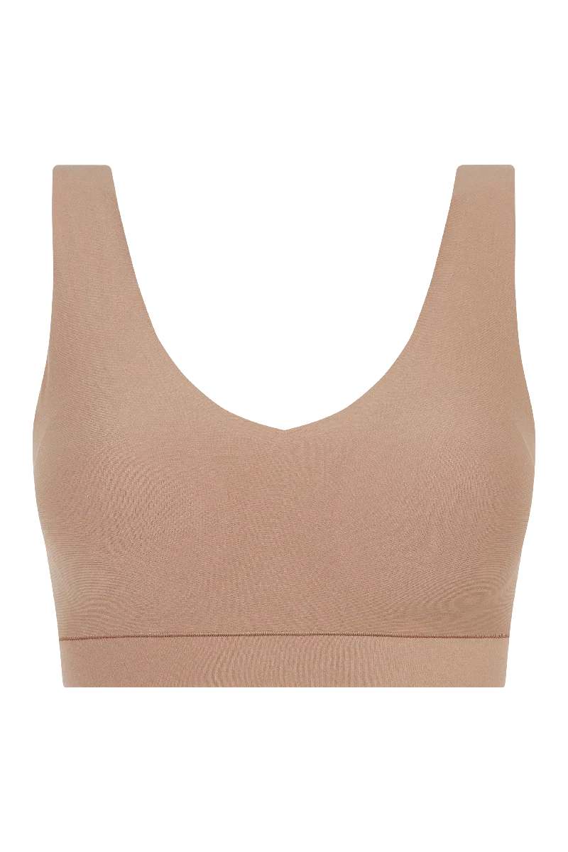 Chantelle – Softstretch gepolstertes Oberteil, Kaffee-Latte