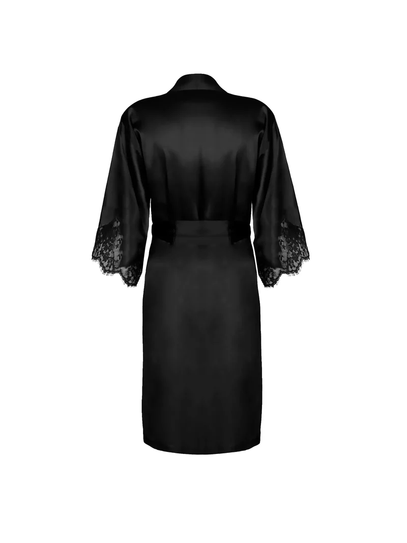 Lise Charmel – Splendeur Soie Mittellanges Negligé-Kleid Noir