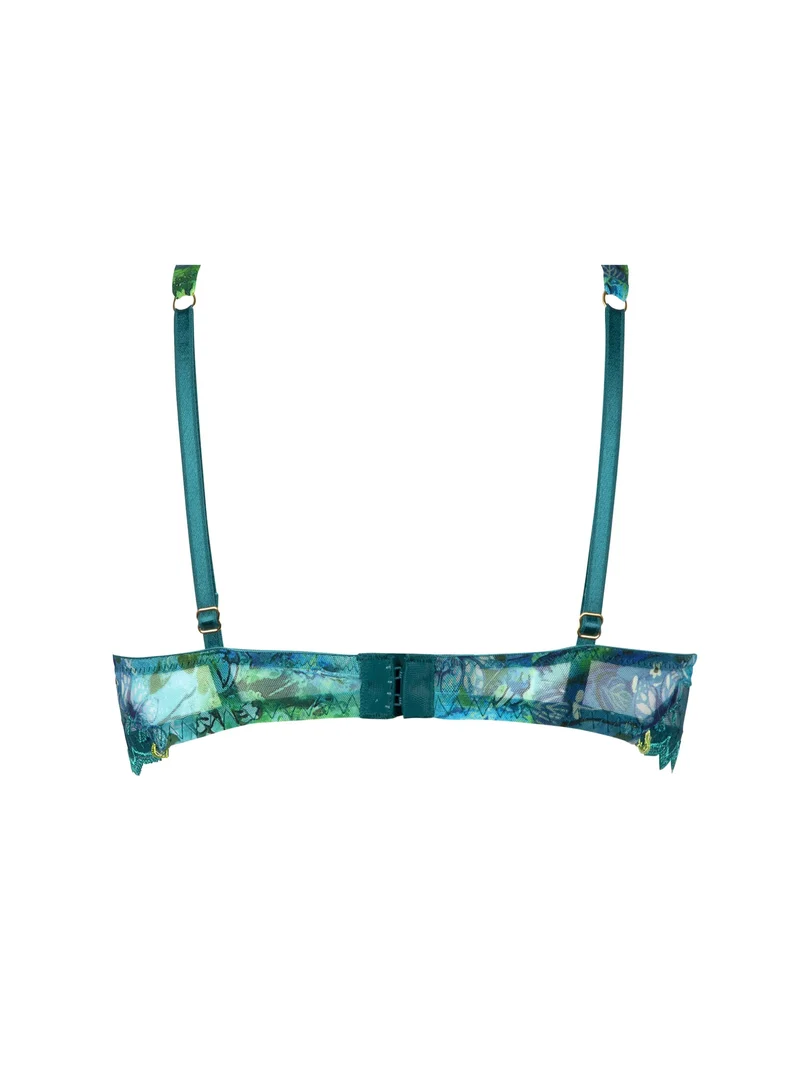 Lise Charmel – Grace Aquatique Halbschalen-BH, florales Aqua