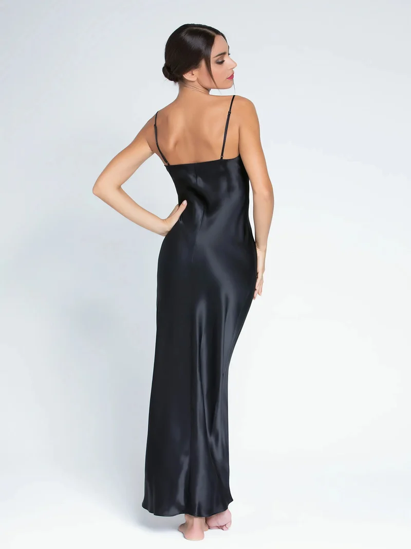 Lise Charmel – Splendeur Soie Long Nighty Noir
