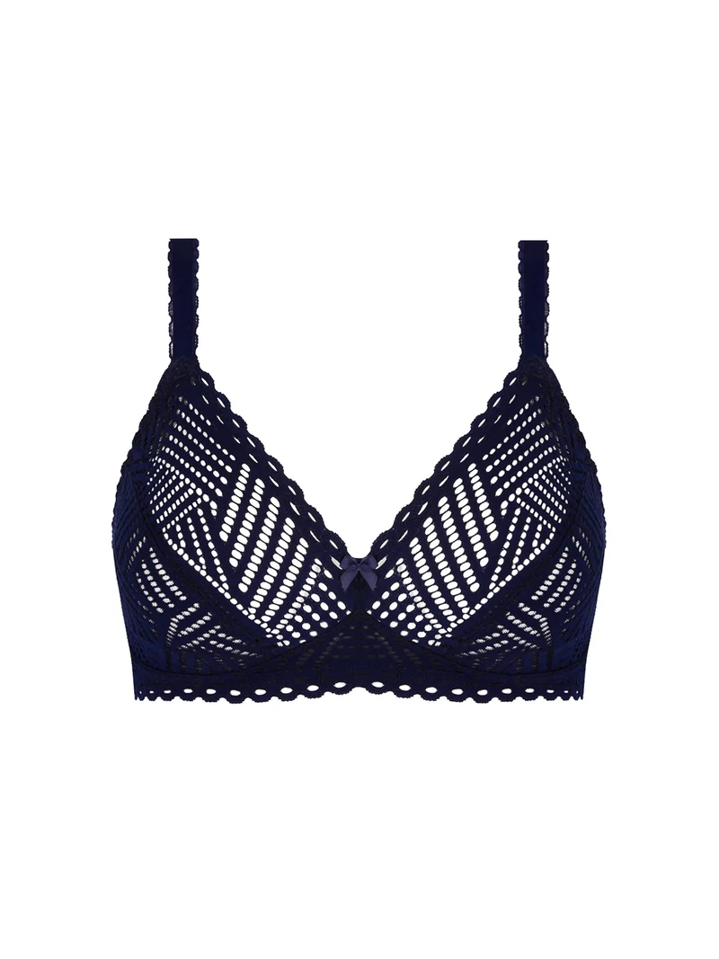 Antigel By Lise Charmel – Bügelloser Triangel-BH mit Tressage-Grafik Tressage Marine