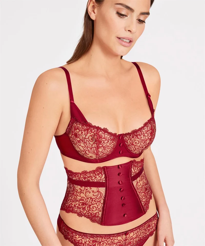 Aubade - Miss Karl Halbschalen-BH Rubis