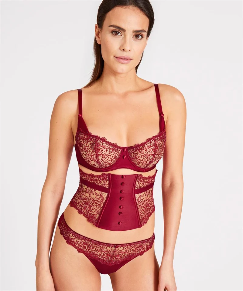 Aubade - Miss Karl Halbschalen-BH Rubis