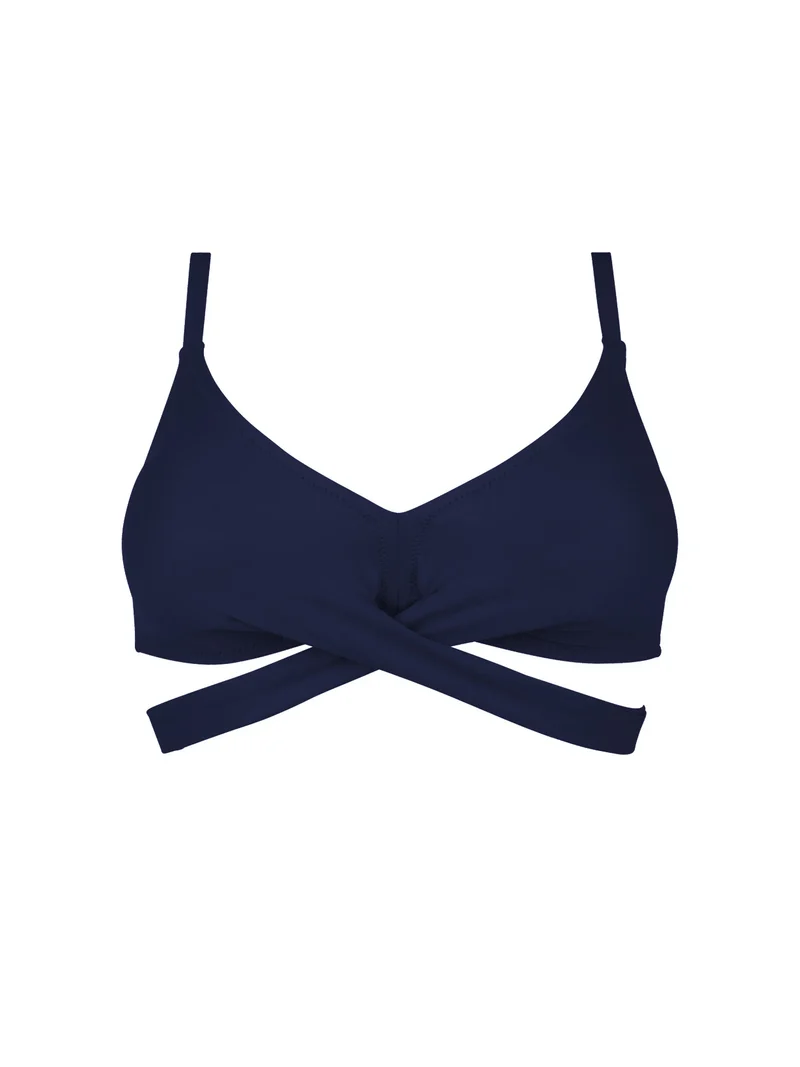 Antigel Swimwear von Lise Charmel - La Chiquissima Soft Padded Triangle Bikini mit Bindebändern Marine