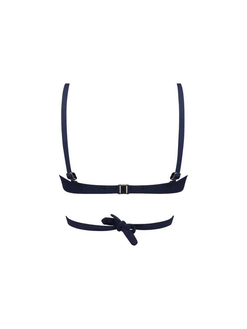 Antigel Swimwear von Lise Charmel - La Chiquissima Soft Padded Triangle Bikini mit Bindebändern Marine