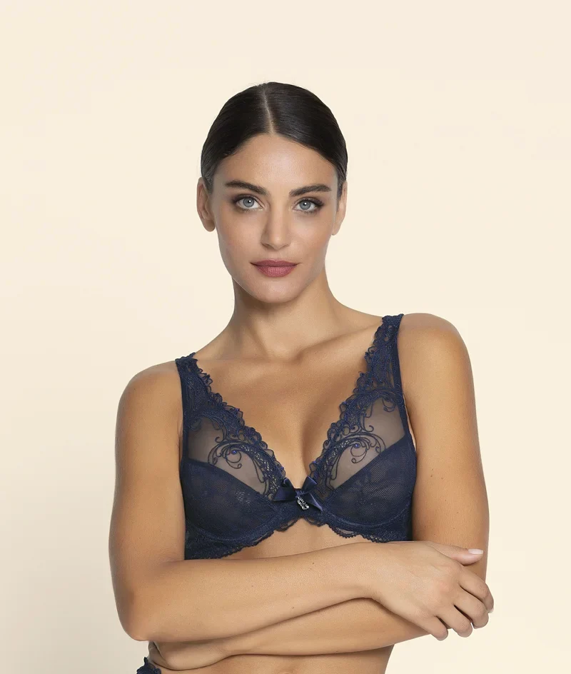 Lise Charmel - Soir De Venise Glam Push-Up-BH Bleu Venise