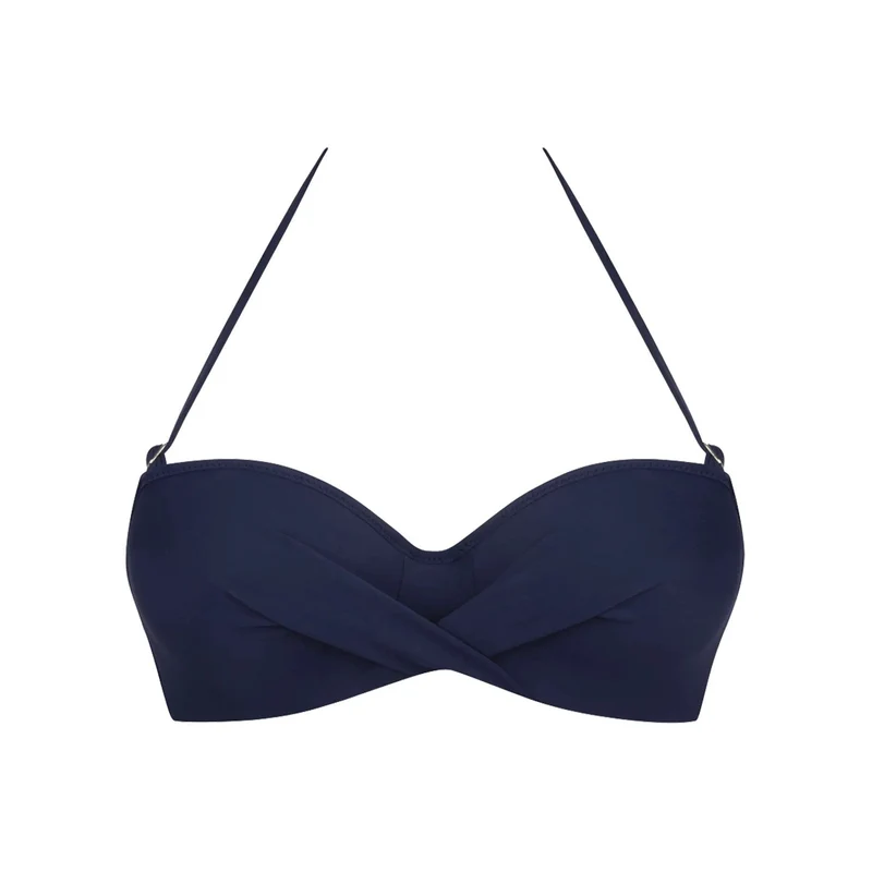 Antigel Bademode von Lise Charmel – La Chiquissima gepolsterter trägerloser Bandeau-Bikini Marine