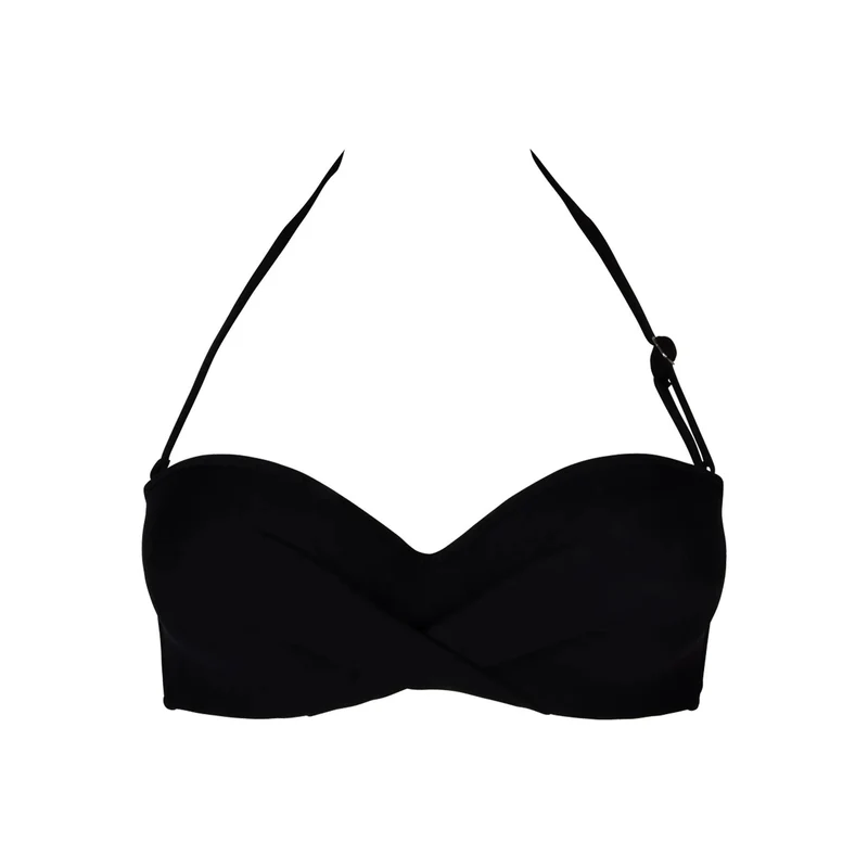 Antigel Bademode von Lise Charmel – La Chiquissima gepolsterter trägerloser Bandeau-Bikini Noir
